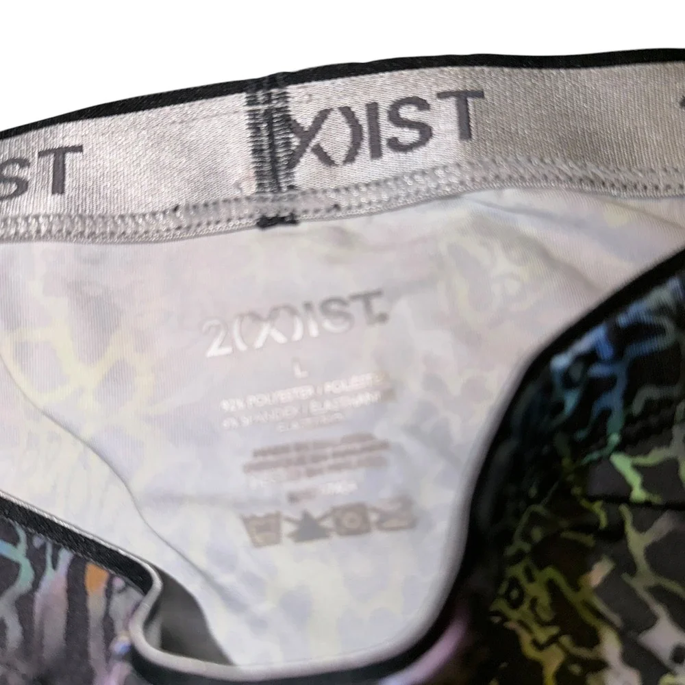 2(X)IST Mens Rainbow Leopard‎ Print Briefs Multicolor Animal Print Size L Large